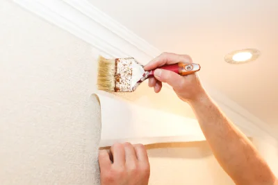 Pose de papier peint à Gergy — revêtements muraux et toiles de verre